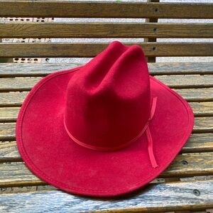 kids Red Ranger Sidekicks Cowboy Hat medium felt western cap USA
